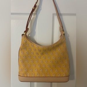 NWOT Dooney & Bourke Yellow Monogram Handbag